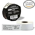 LiteTite 30252 DYMO LabelWriter Address Labels, Shipping, Mailing, All-Purpose,White, Blank, 1-1/8 x 3-1/2 Inches (350 per Roll) (30252)