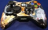 Radiation Custom Vinyl Xbox 360 5 Mode Rapid Fire with Active Reload & On/Off Button Adjustable Modded Wireless Controller Remote