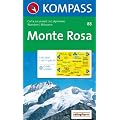 Monte Rosa: Wander- und Skitourenkarte. Carta escursionistica, scialpinistica. 1:50.000