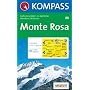 Monte Rosa: Wander- und Skitourenkarte. Carta escursionistica, scialpinistica. 1:50.000