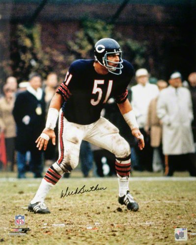 Dick Butkus Chicago Bears - Blue Jersey - 16x20 Autographed Photograph