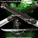 Demon Combat Ready Skull Broad Saber Sword* W/ Shealth