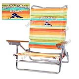 Tommy Bahama 5 pos. LayFlat Beach Chair w/ Embossed Logo
