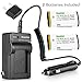 Kastar Battery (2-Pack) and Charger Kit for Kodak KLIC-8000, K8000 Work with Kodak Z1012 is, Z1015 is, Z1085 is, Z1485 is, Z612, Z712 is, Z812 is, Z8612 is Cameras
