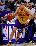 Autographed 8x10 Photo Sasha Vujacic - Los Angeles Lakers Basketball Autographed (Certificate of Authenticity: NAXCOM Authenticated) EX - Ex. or Better
