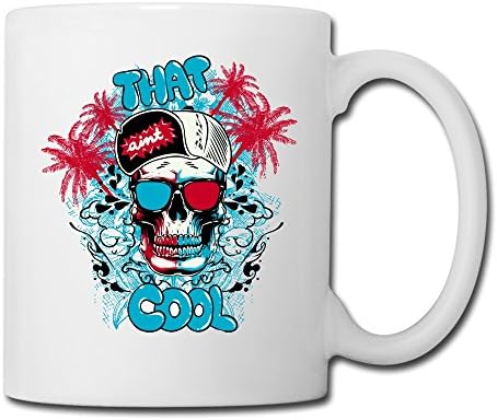 Cool Cool Skull White Ceramic Mugs