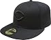 Cincinnati Reds Black on Black 59FIFTY Fitted Cap (7 3/4)