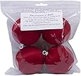 Handy Hands Satin Balls, 3-Inch, Christmas Red