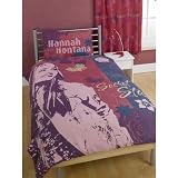 Childrens/Kids Hannah Montana Secret Star Bedding Duvet Cover Set (Full Bed) (Pink)