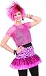 Pink Mesh 80s Costume Top - Adult Std.