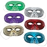 Metallic Half-Masks (2 dz)