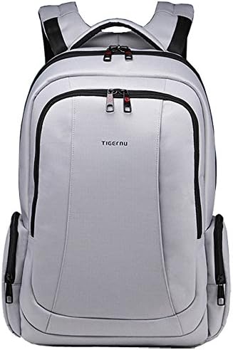 Slim Business Laptop Backpack 15.6 Inch: Unisex, 2015 New Arrival Advanced Design with Lots of Pockets, Professional Quality, Waterproof, Stylish and Lightweight (Silver)
