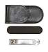 Grooming District Premium Nail Clippers Bundle with Nail File, Case and Emery Board, Best use as Fingernail or Toenail Clipper, Stainless Steel Nail Cutter Tool Long and Wide for Precise Cuts