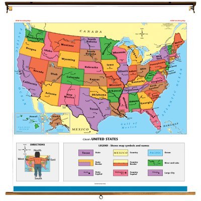 Cram United States Starter Roller Map - GF094