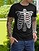 TeeStars - Halloween Skeleton Rib Cage Heart Xray Easy Costume T-Shirt