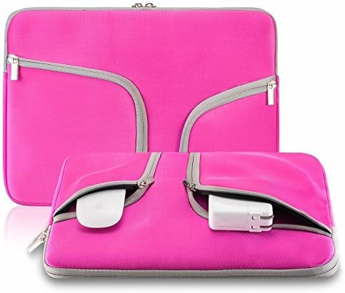 Cooling 13-inch Neoprene Soft Sleeve Case Bag for All Laptop13 inch, MacBook Pro 13.3" with or with out Retina Display and MacBook Air 13" Laptop (Hot Pink)