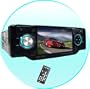 1-Din TV Tuner + Bluetooth Car DVD Player - Plays DivX + MP4