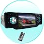1-Din TV Tuner + Bluetooth Car DVD Player - Plays DivX + MP4