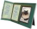 "If Tears Could Build a Stairway" Poem Pet Loss Sympathy Picture Frame Gift and Memorial Keepsake, Green with Foil Accent