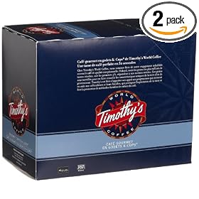 Timothy's World Coffee Mexican Organic K-cups for Keurig Brewers, 24-Count Boxes (Pack of 2)