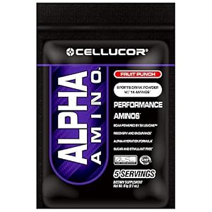 Cellucor Alpha Amino BCAA Supplement, Fruit Punch, 5 Count