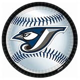 Lets Party By Amscan Toronto Blue Jays Baseball Round Dinner Plates