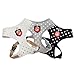 Puppia Authentic Modern Dotty Harness A, Medium, Black