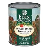 Eden Organic Tomatoes, Whole Roma, 28-Ounce Cans (Pack of 12)