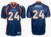 Champ Bailey Denver Broncos #24 Authentic Reebok NFL Football Jersey (Navy)