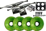 LONGBOARD Package CORE 7.0 TRUCKS 76mm GRN SWIRL WHEELS