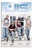 JLS Poster Beach Hut And Shades - 91.5 x 61cms (36 x 24 Inches)