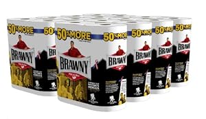 Brawny Giant Rolls Paper Towels, White, 40 Count