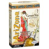 AriZona Green Tea with Ginseng Sugar Free Iced Tea Stix 0.7 Ounce Boxes Pack of 6 by AriZona