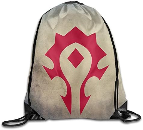 World Of Warcraft The Horde Symbol Folding Sport Backpack Drawstring Bag