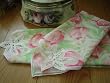 4PC Elegant Hand Battenburg Tulip Napkins