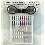 Sewing Essentials, Travel Sewing Kit with Scissor and 10 Threaded Needles