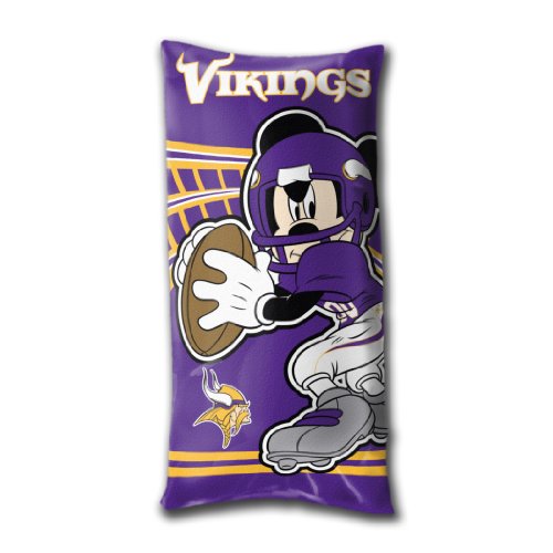 Disney/NFL Minnesota Vikings Mickey Mouse Fold-Up Body Pillow