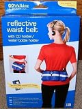 Reflective Waist Belt with CD and Water Bottle Holder