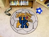 Univ of Kentucky Wildcat Soccer Ball 29 Round Floor Mat (Rug) - Kentucky Wildcats
