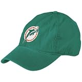 Reebok Miami Dolphins Aqua Garment Washed Throwback Logo Relaxed Adjustable Hat