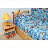 Boys Like Trucks Twin Duvet Cover / Bedskirt / Sham Set