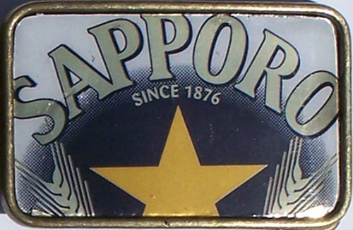 Hand Made Vintage Style SAPPORO Beer Can Belt Buckle