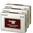 Sony DVC HD 63min Videocassette 3 Pack