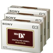 Sony DVC HD 63min Videocassette 3 Pack
