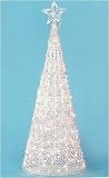 59 Lighted Twinkling Opalescence Cone Tree Christmas Yard Art Decoration