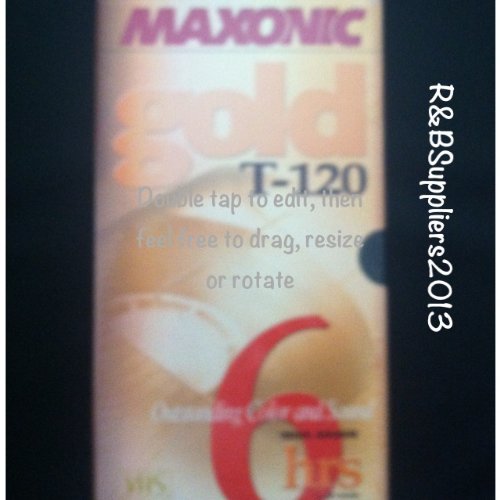 Maxonic Gold T-120 6 hours EP mode vhs tape