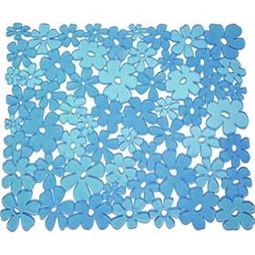 Buy BLUE Small FLOWER Blumz Sink Mat protector kitchen by InterDesign