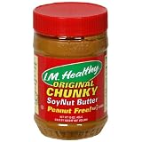 I.M. Healthy Soy Nut Butter, Original Chunky, 15-Ounce Plastic Jars (Pack of 6)