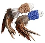 Picture KONG Naturals Crinkle Fish Catnip Toy, Colors Vary, 2-Pack