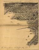 Historic Maps - Washington City Bird's Eye View Map 1883 Washington DC - County - The national capital, Washington City, D.C. 1883 36x54